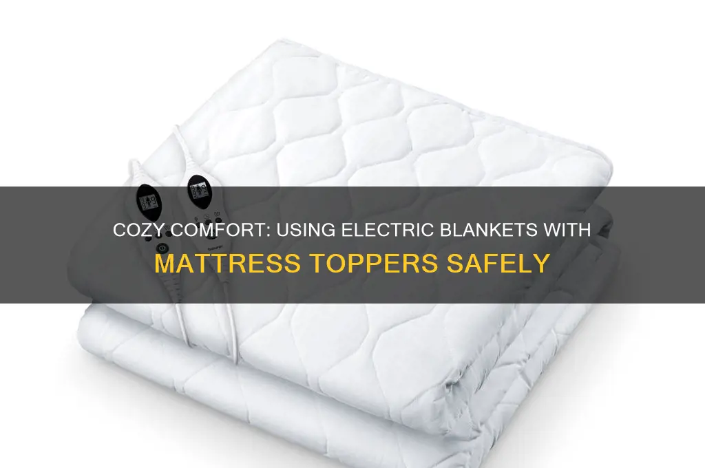 how to use an electric blanket with a mattress topper