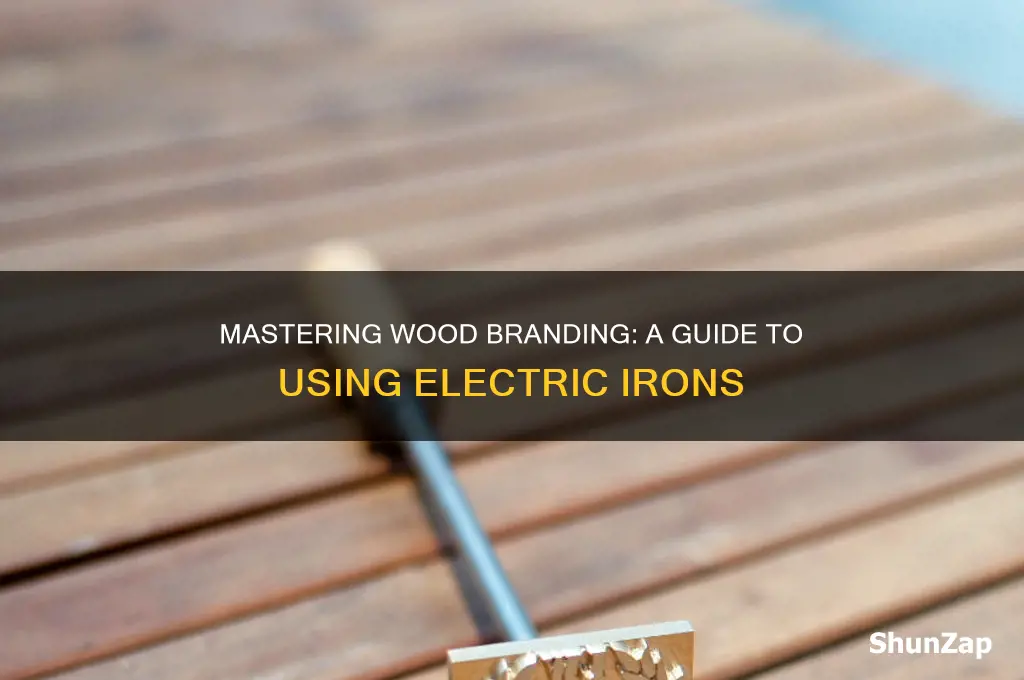 how to use an electric branding iron on wood