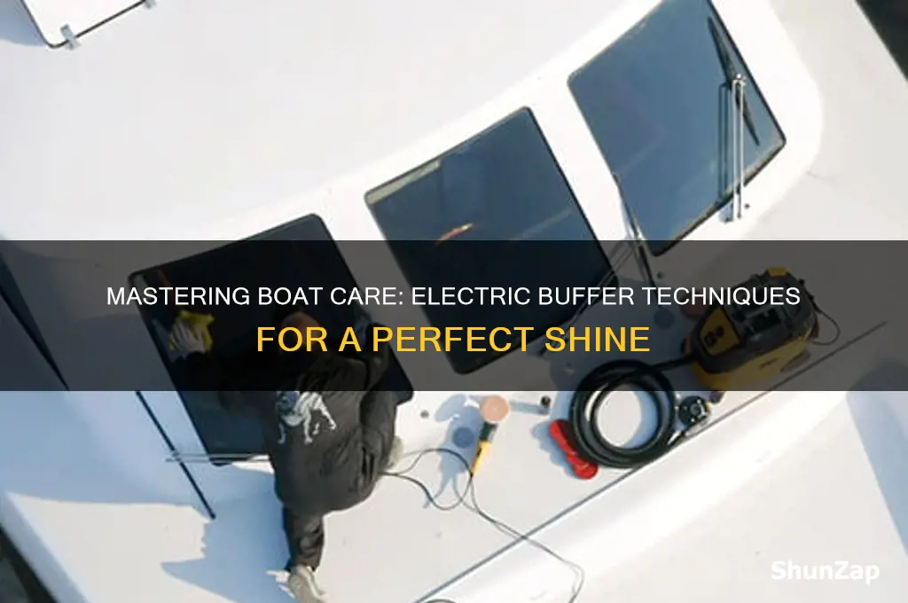 how to use an electric buffer on a boat