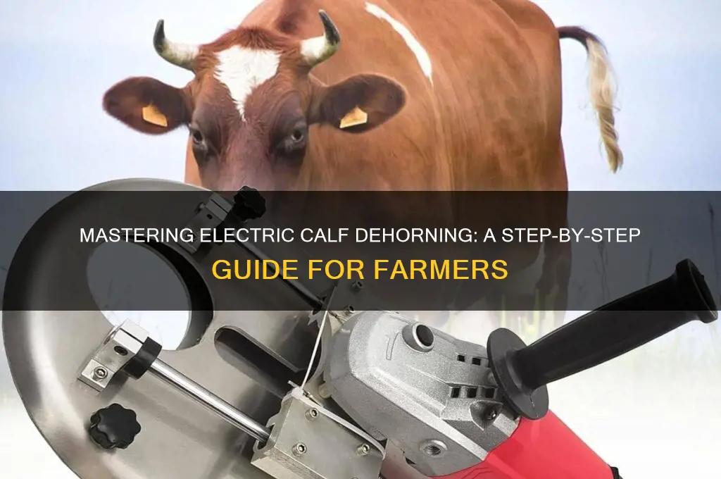 how to use an electric calf dehorner