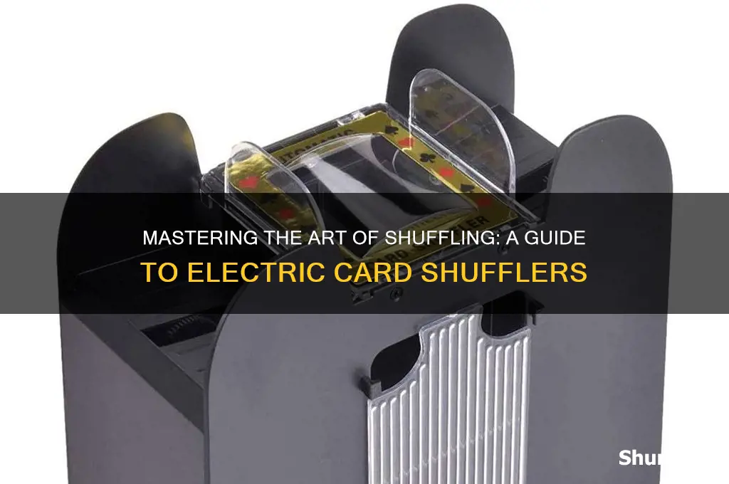 how to use an electric card shuffler