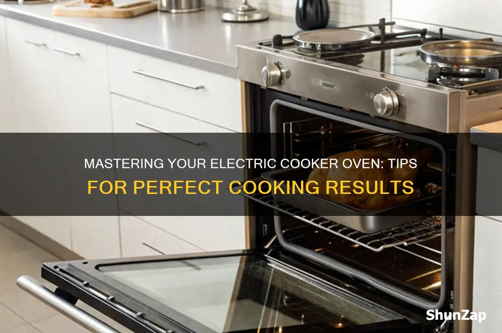 how to use an electric cooker oven