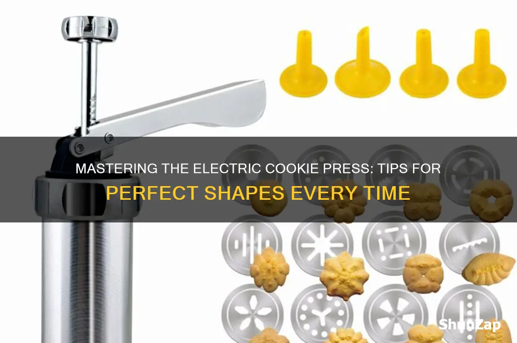 how to use an electric cookie press