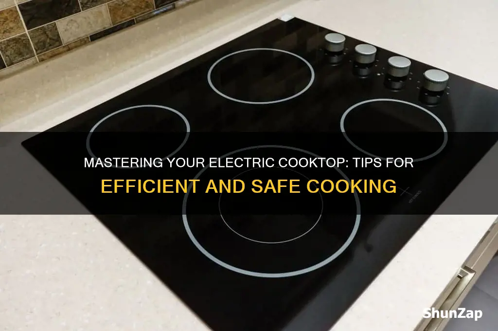how to use an electric cooktop