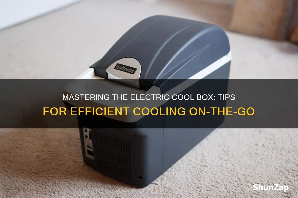 how to use an electric cool box