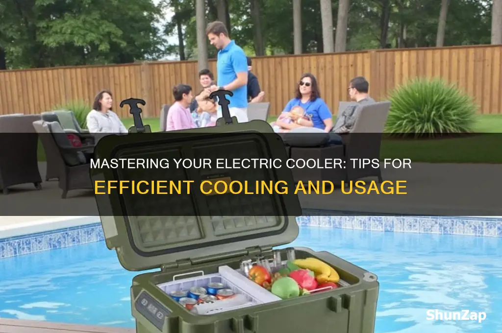 how to use an electric cooler