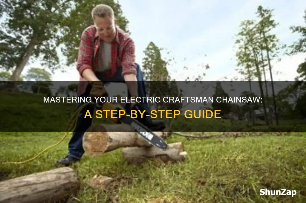 how to use an electric crstsman chainsaw