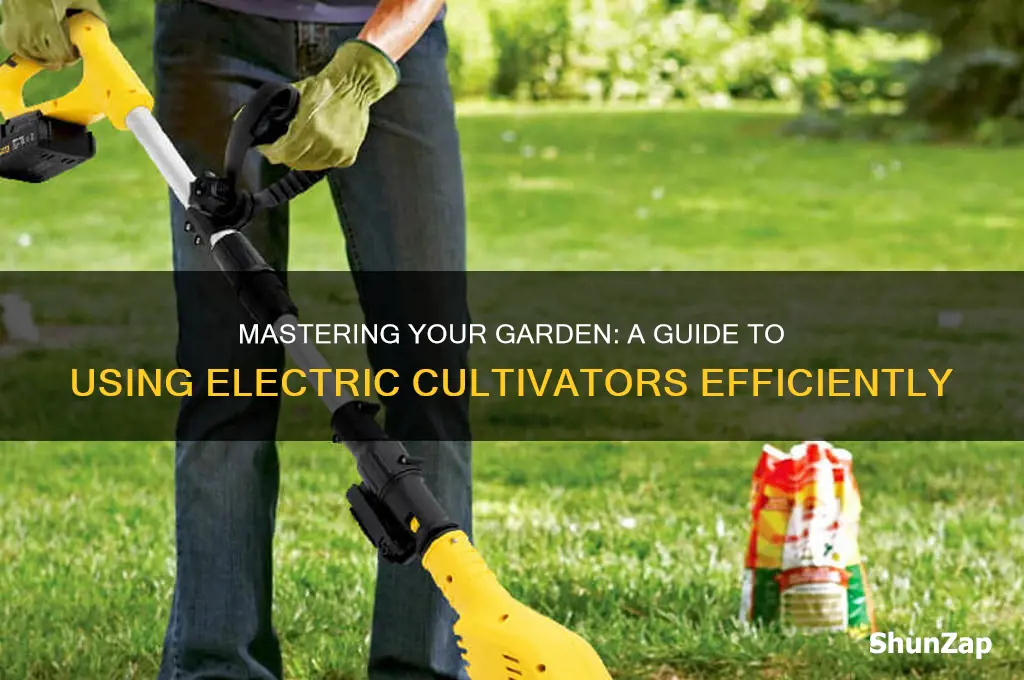 how to use an electric cultivator