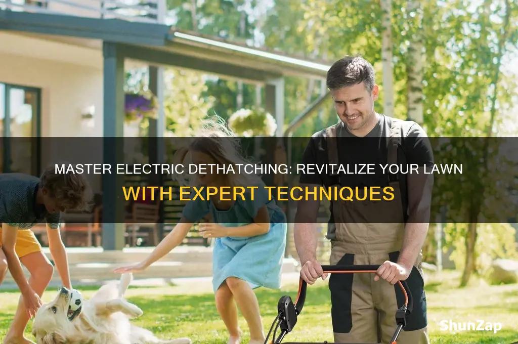 how to use an electric dethatcher