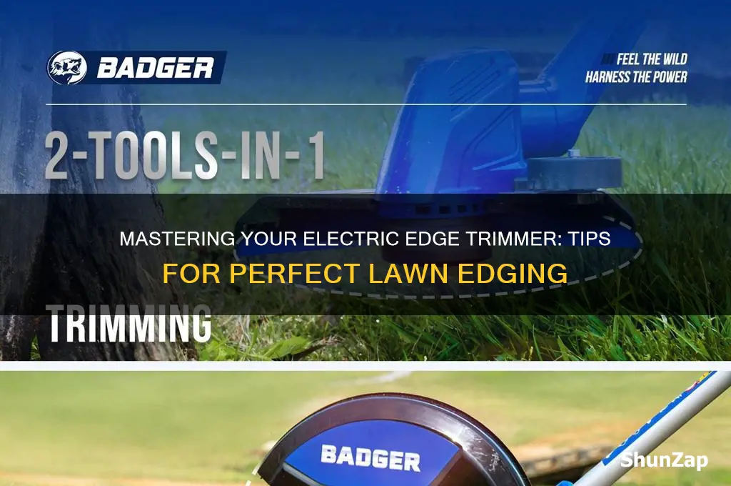 how to use an electric edge trimmer