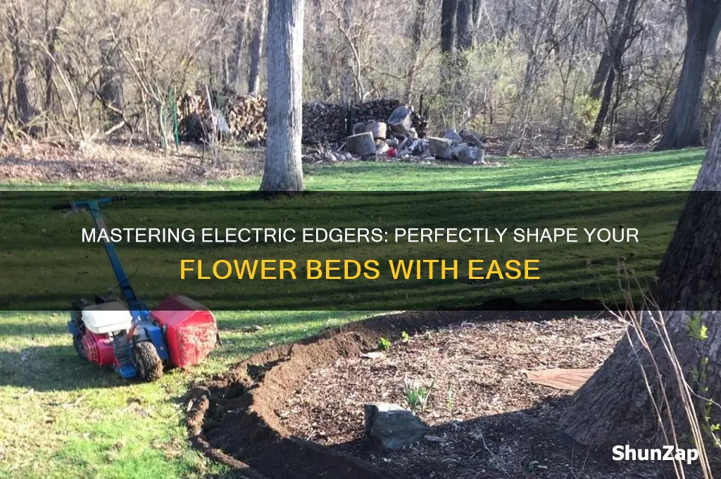 how to use an electric edger for flower beds