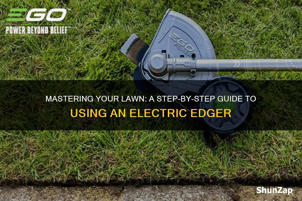 how to use an electric edger