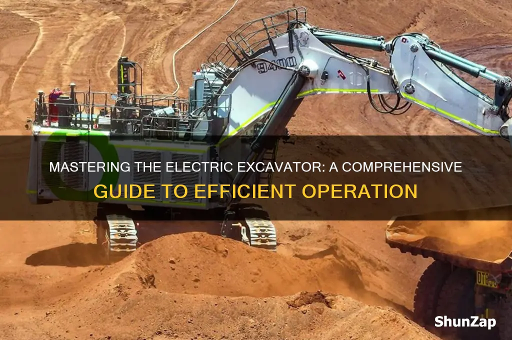 how to use an electric excavator