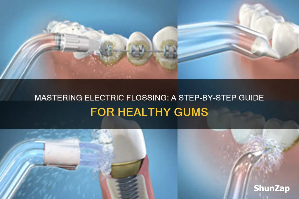 how to use an electric floser