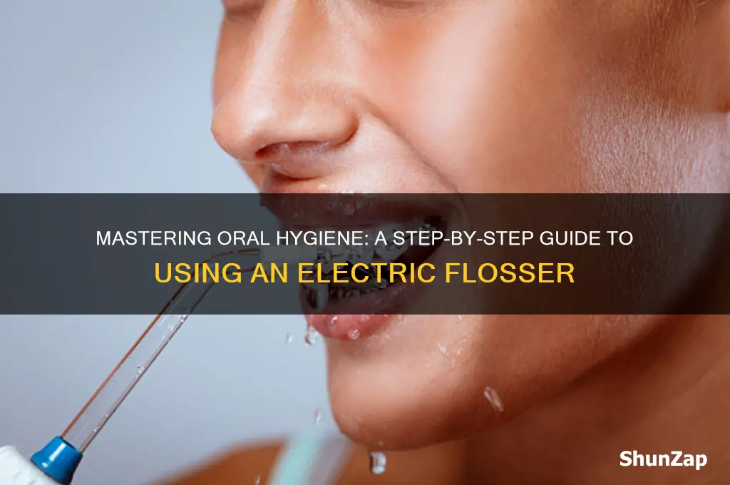 how to use an electric flosser