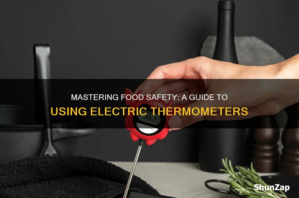 how to use an electric food thermometer