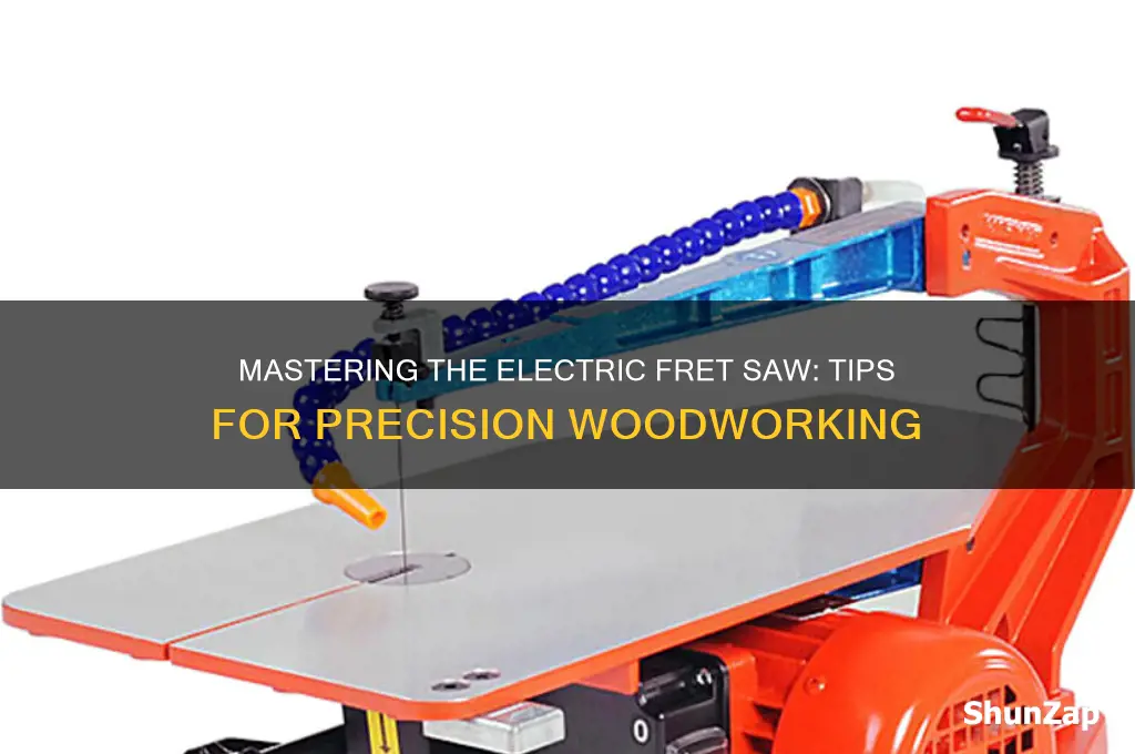 how to use an electric fret saw