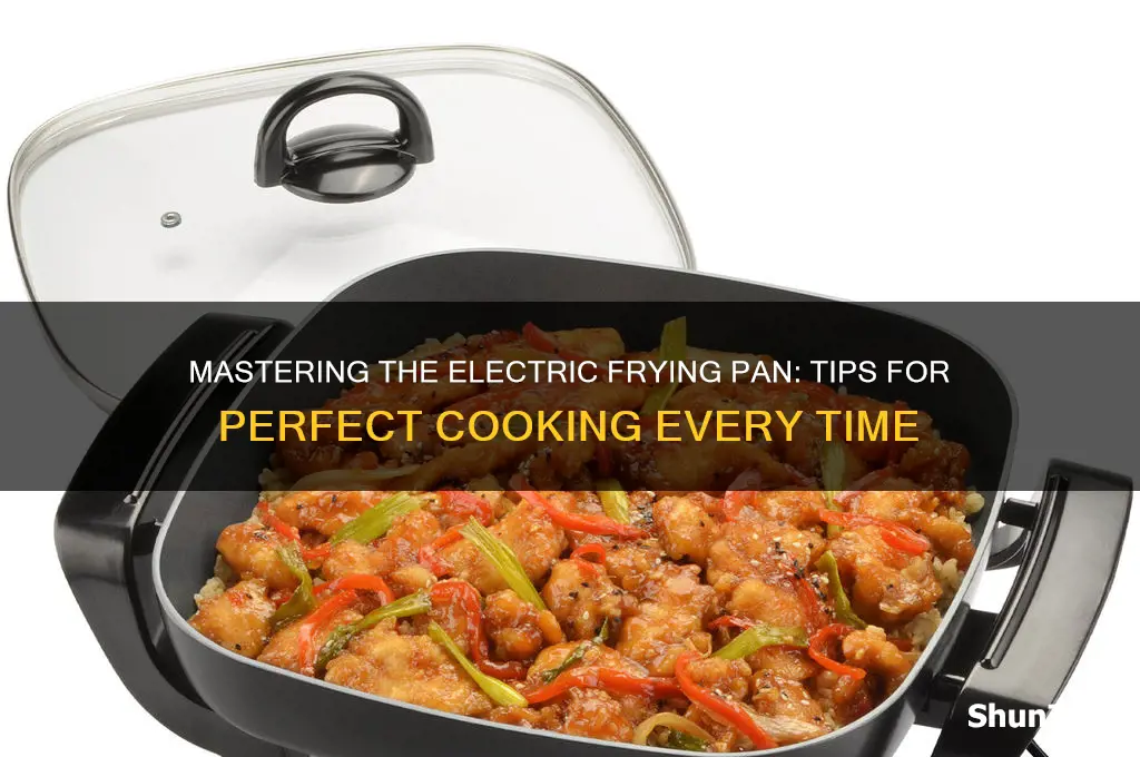 how to use an electric frying pan