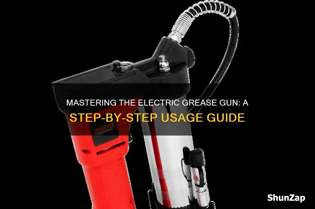 how to use an electric grease gun