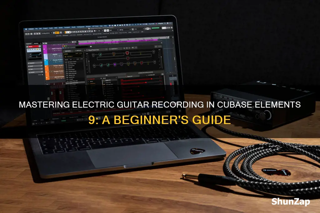 how to use an electric guitar in cubase elements 9
