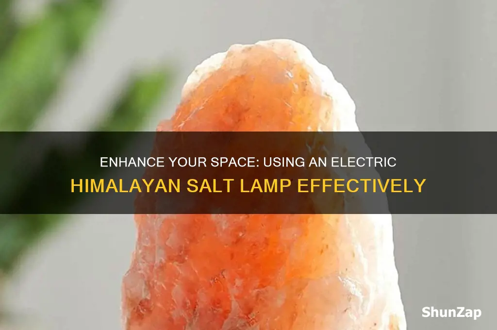 how to use an electric himalayan salt lamp