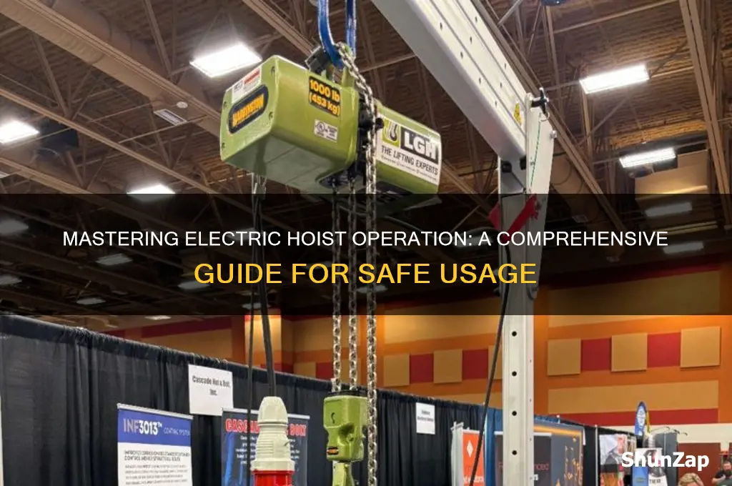 how to use an electric hoist