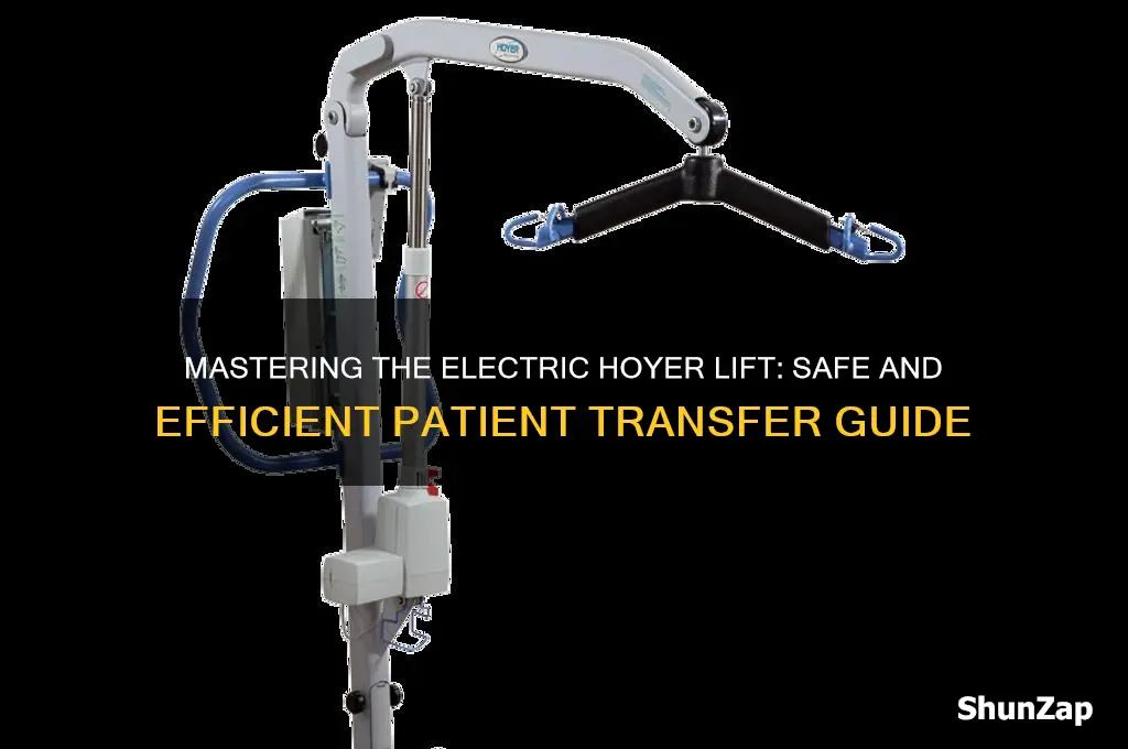 how to use an electric hoyer lift
