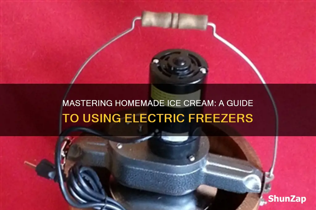 how to use an electric ice cream freezer