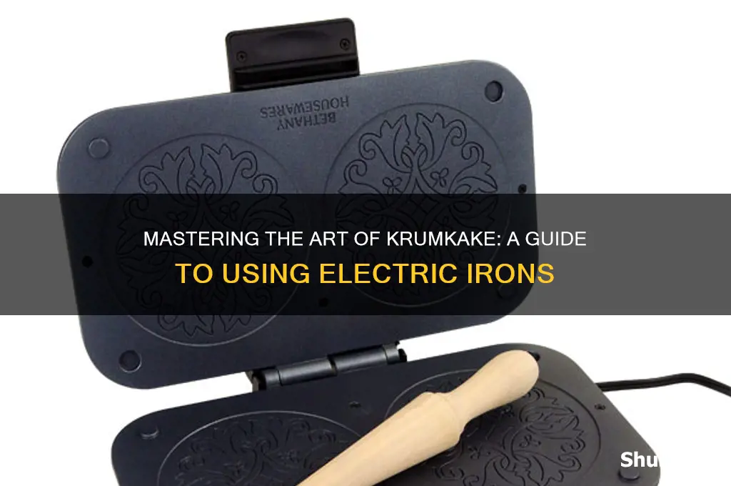how to use an electric krumkake iron