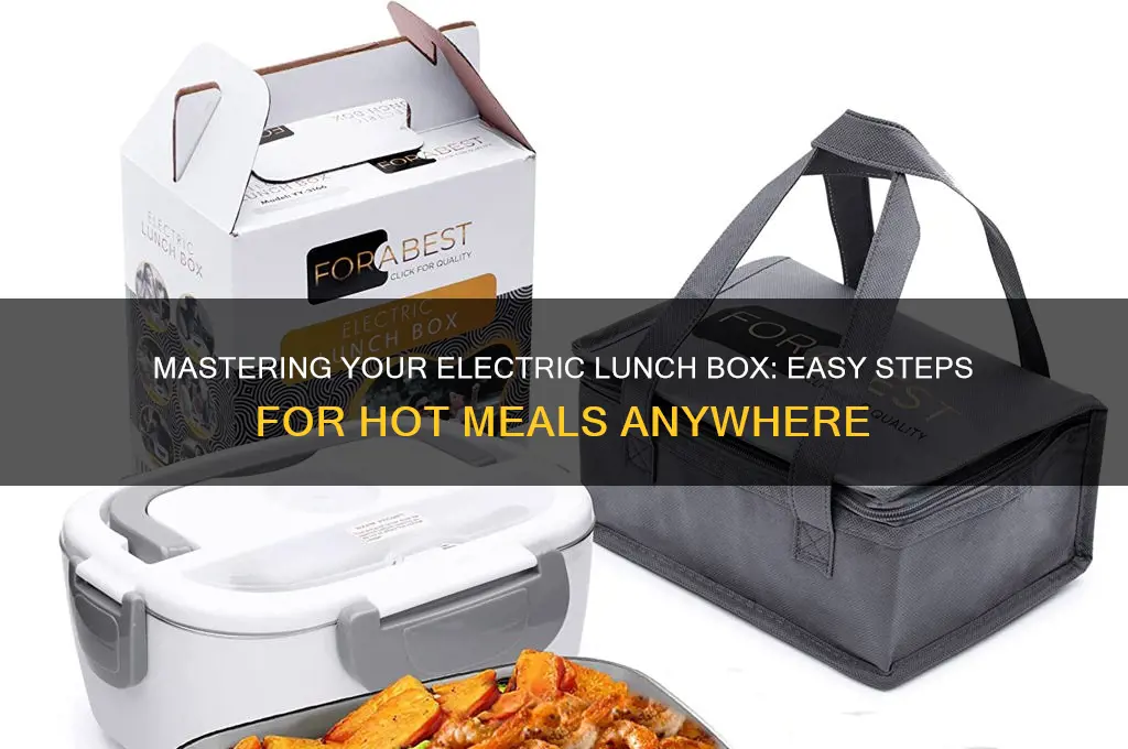 how to use an electric lunch box