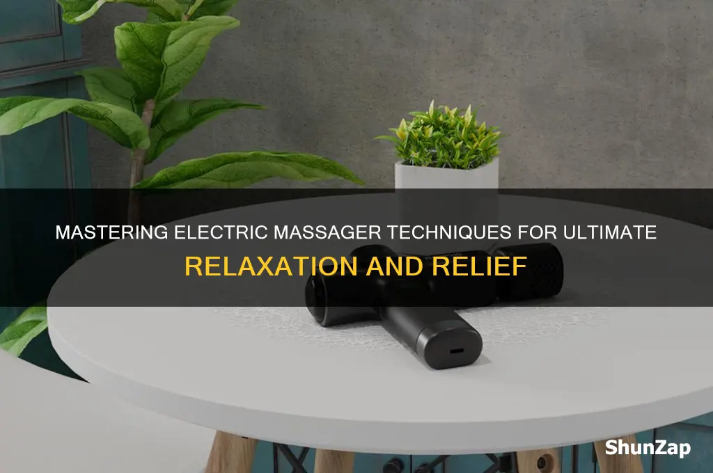 how to use an electric massager