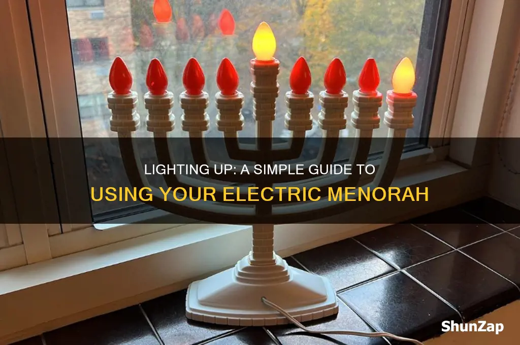 how to use an electric menorah