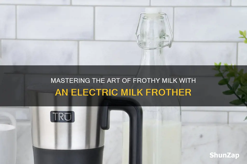 how to use an electric mikk frother