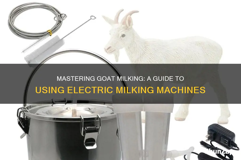 how to use an electric milking machine goats