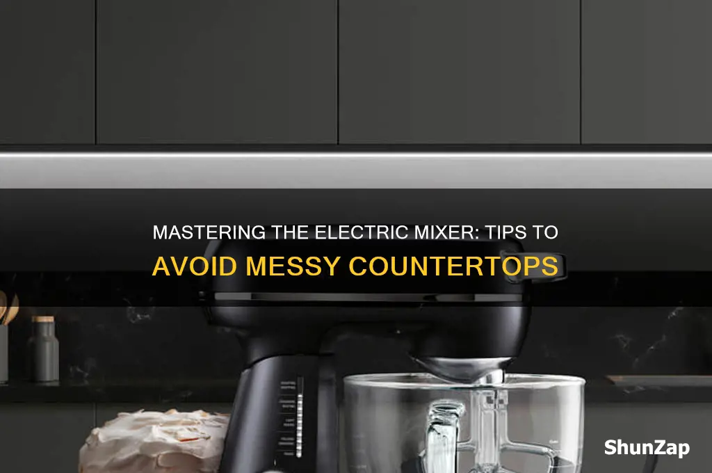 how to use an electric mixer without making a mess