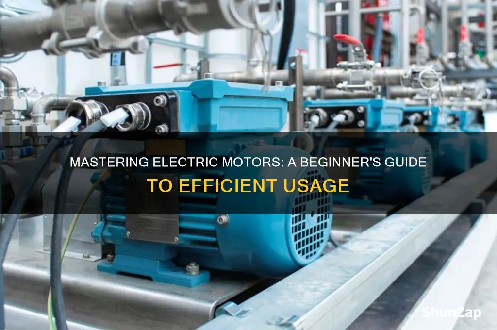 how to use an electric motor