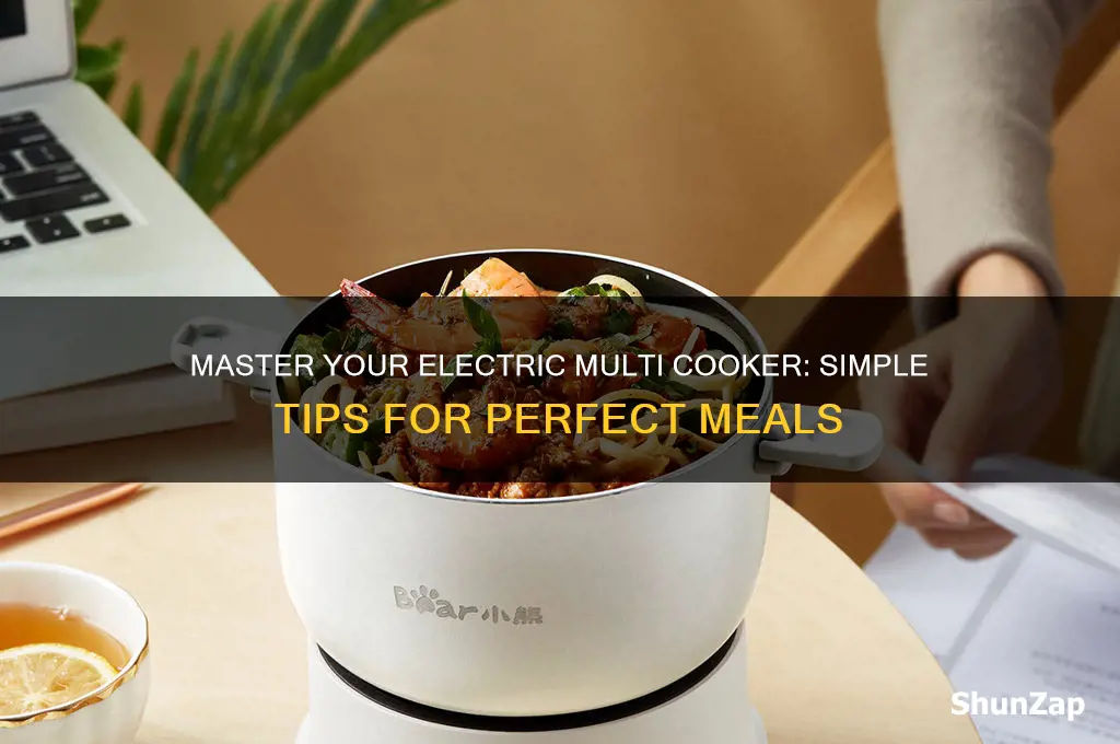how to use an electric multi cooker