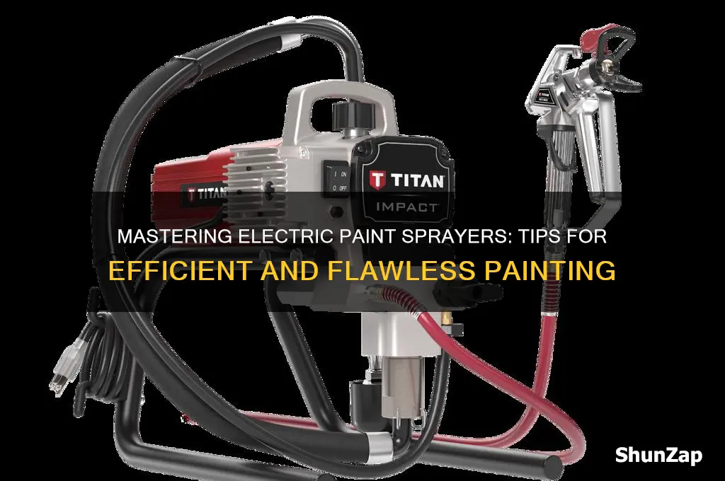 how to use an electric paint sprayer