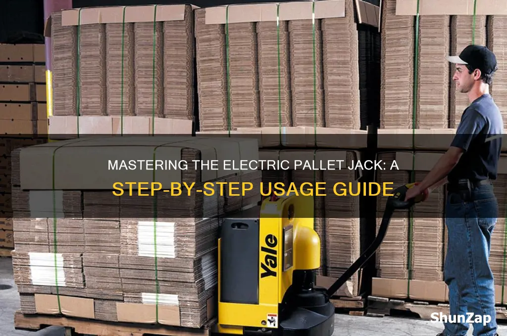 how to use an electric pallet jack