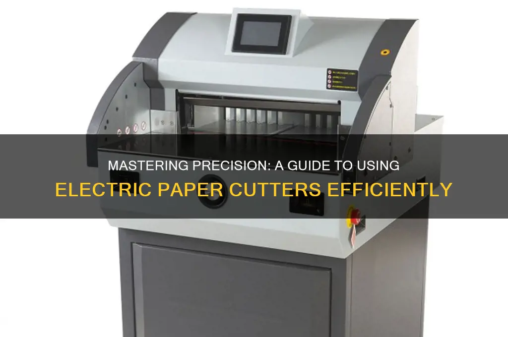 how to use an electric paper cutter