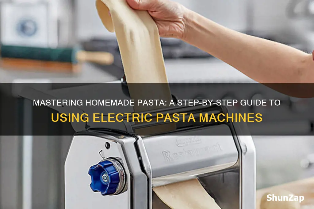 how to use an electric pasta machine