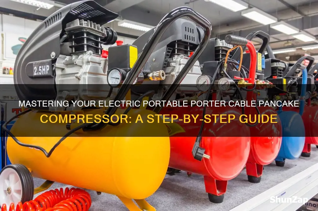 how to use an electric portable porter cable pancake compressor