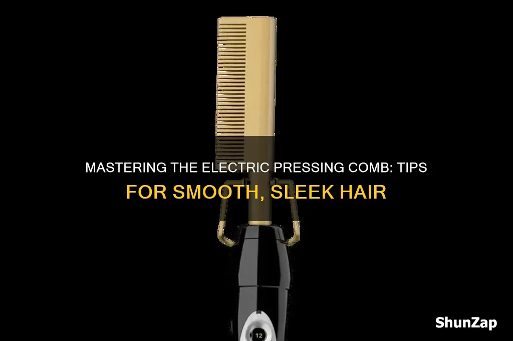 how to use an electric pressing comb