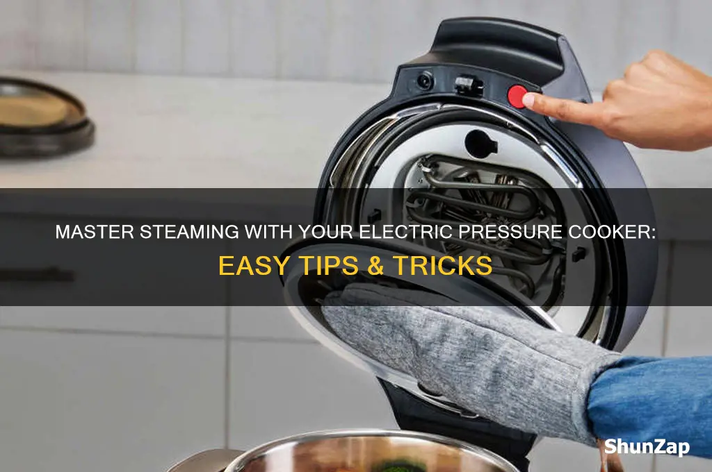 how to use an electric pressure cooker to steam
