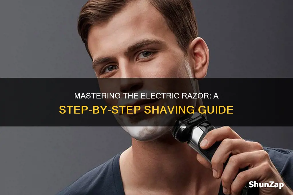 how to use an electric razer