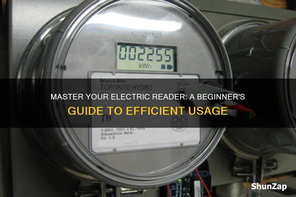 how to use an electric reader