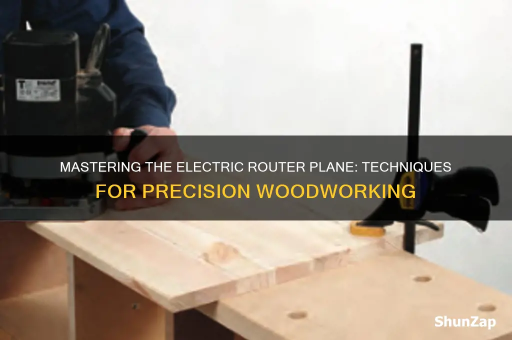 how to use an electric router plane