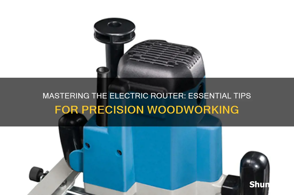 how to use an electric router
