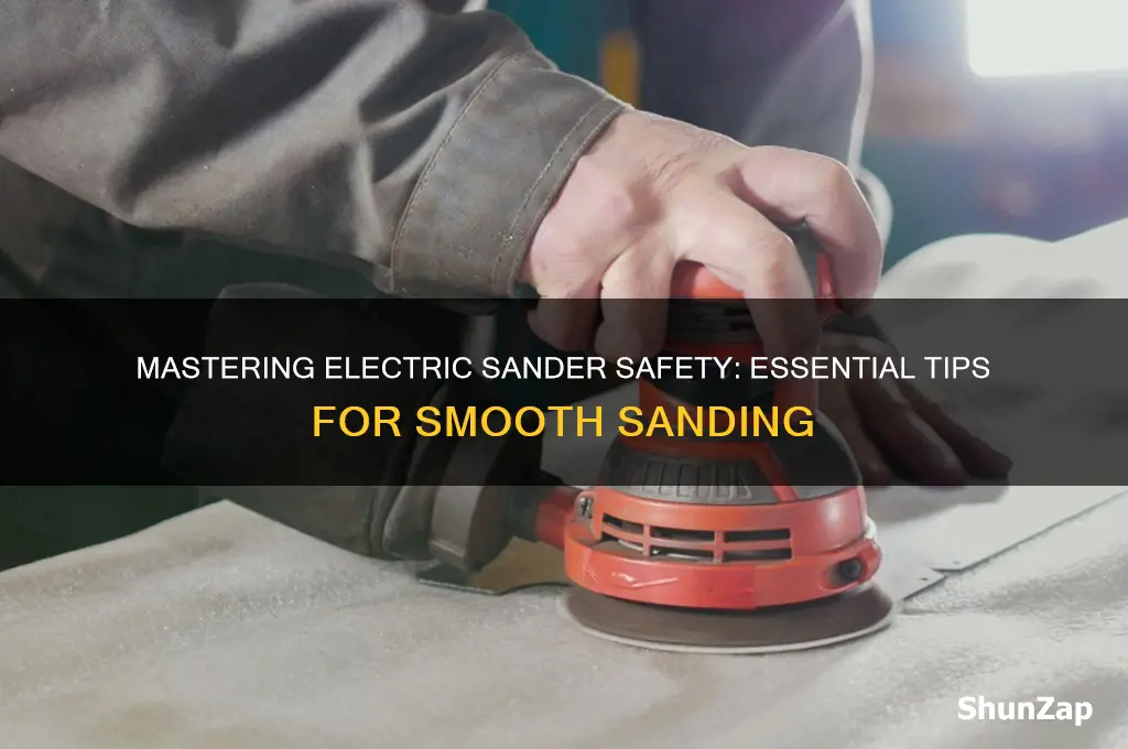 how to use an electric sander safely