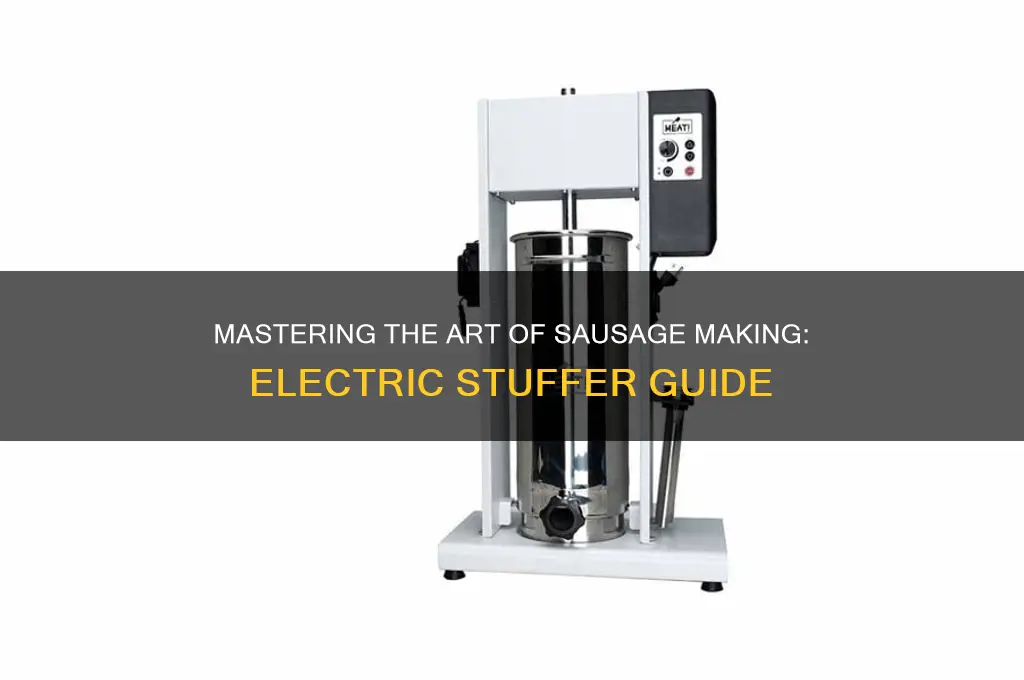 how to use an electric sausage stuffer